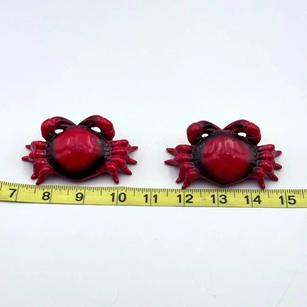 VTG MCM Red Crab Salt & Pepper Shaker Japan Kitschy Retro Kitchen From The Ocean